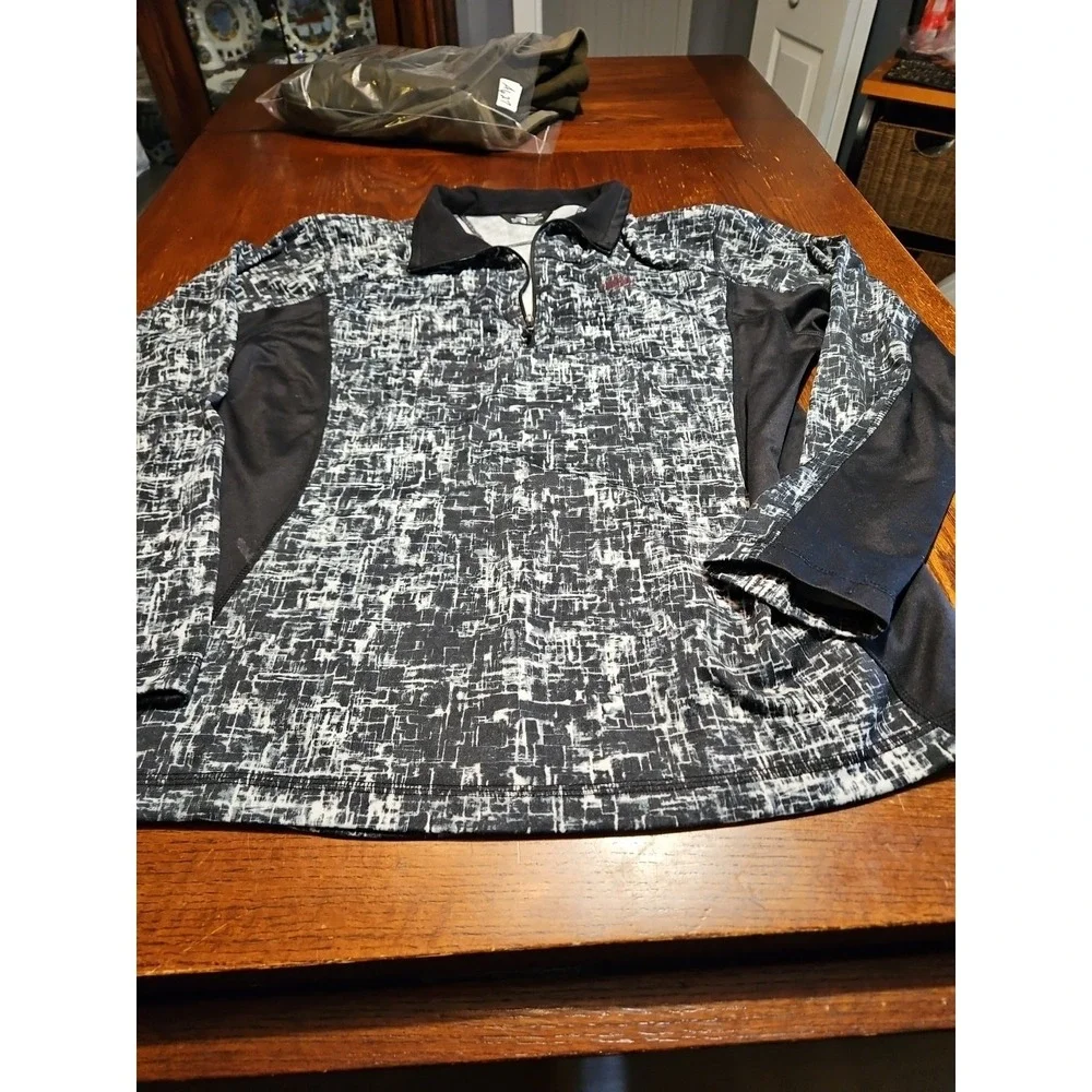 The North Face Men's 1/4 Zip Pullover Geometric-Color Long Sleeve Mens XL (A626)